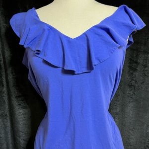 Lilly Pulitzer Alessa top Corsica blue sz Large